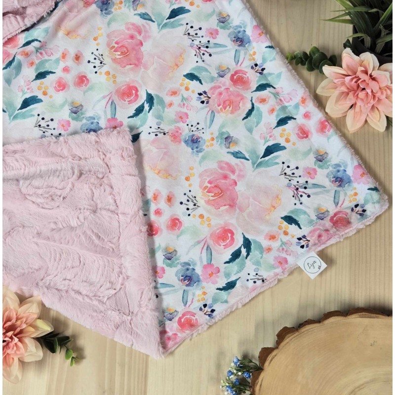Pastel flower - Ready to ship - Blanket
